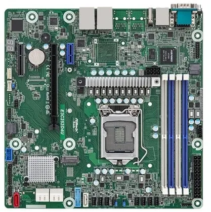 ASRock Rack E3C252D4U - emolevy - micro ATX - LGA1200 Socket - C252 Emolevy - Intel C252 - Intel LGA1200 socket - DDR4 RAM - Micro-ATX
