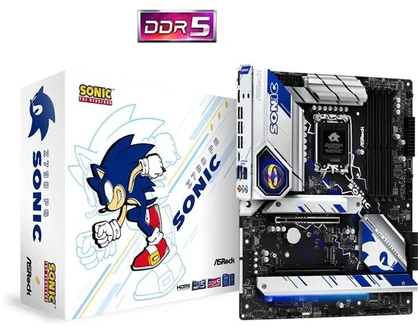 ASRock Z790 PG Sonic Emolevy - Intel Z790 - Intel LGA1700 -kanta - DDR5 RAM - ATX