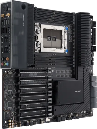 ASUS Pro WS WRX80E-SAGE SE WIFI Emolevy - AMD WRX80 - AMD sWRX8 -liitin - DDR4 RAM - Extended ATX